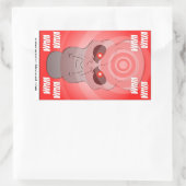 Super U. Alien Ghost Stickers! Rechteckiger Aufkleber (Tasche)