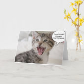 Super überrascht Geburtstag Kitten! Karte (Gelbe Blume)