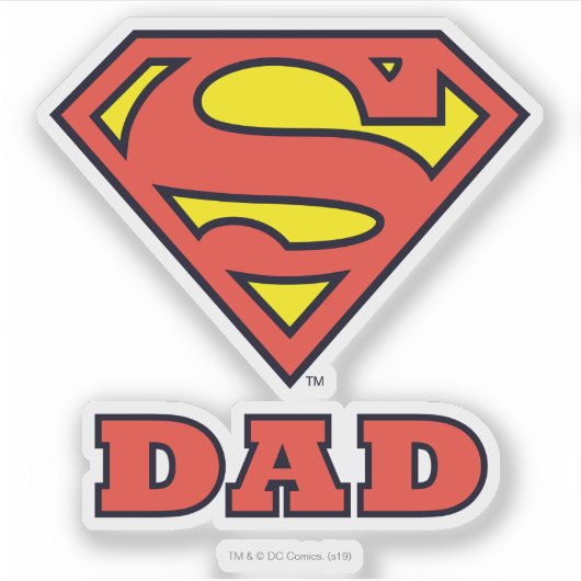 Super Vater Aufkleber (Vorderseite)