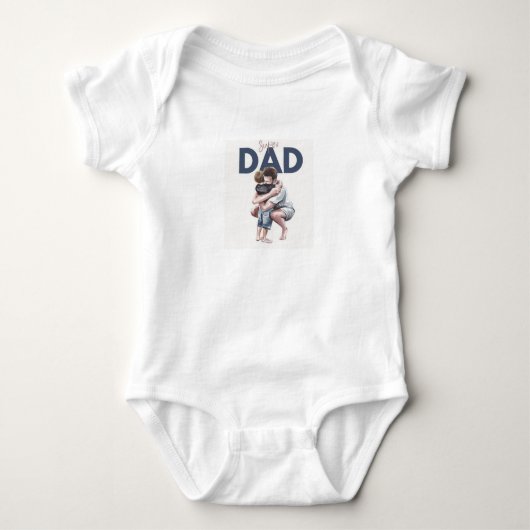 Super Vater Baby Strampler (Vorderseite)