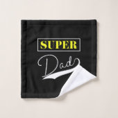 Super Vater Badhandtuch Set (Waschlappen)