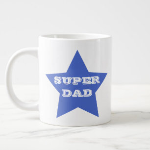 SUPER VATER   Blauer Star des Vaters Jumbo-Tasse