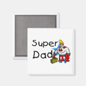 Super Vater (Business) Magnet (Vorderseite/Rückseite)