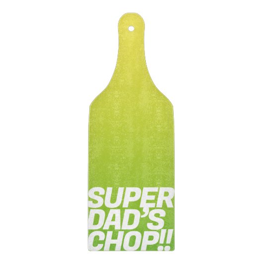 Super Vater Chop | Funny message Schneidebrett (Vorderseite)