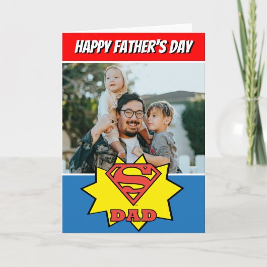 Super Vater Custom Foto Card Karte (Vorderseite)