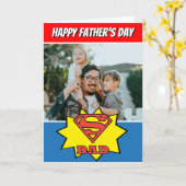 Super Vater Custom Foto Card Karte (Gelbe Blume)