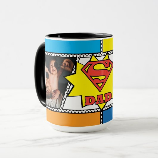 Super Vater Custom Foto Tasse (Vorderseite Links)