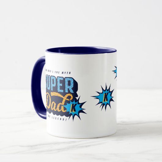 Super Vater Der Mann der Mythos der Legende Superh Tasse (Vorderseite Links)