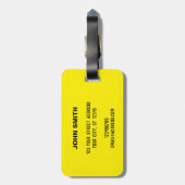 "Super Vater" Farbiges Comic Buch Pop Kunst Gepäckanhänger (Rückseite vertikal)