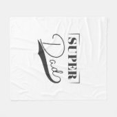 Super Vater Fleecedecke (Vorderseite (Horizontal))