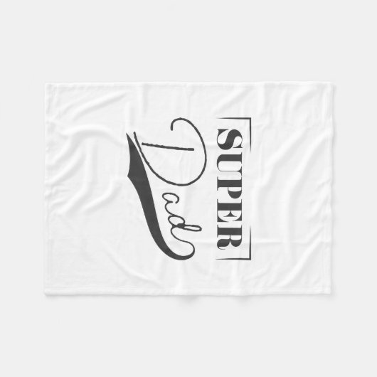 Super Vater Fleecedecke (Vorderseite (Horizontal))