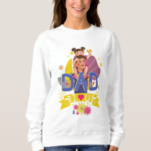 Super Vater Floral Watercolor Sweatshirt