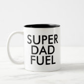 Super Vater Fuel Tasse | Vatertagsgeschenk (Links)