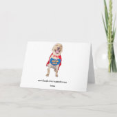 Super Vater Funny Labrador/Hund Karte (Rückseite)