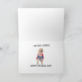 Super Vater Funny Labrador/Hund Karte (Innenseite)