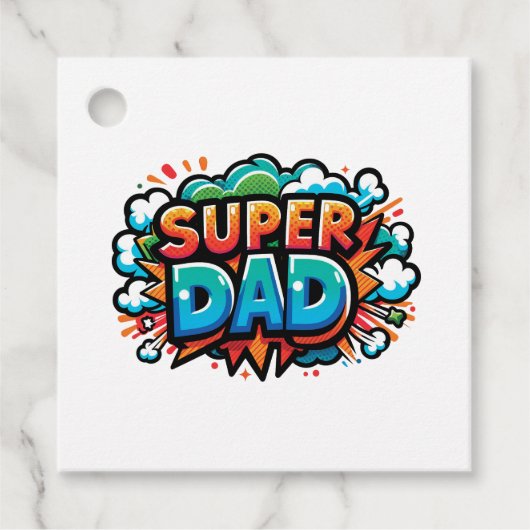 Super Vater Geschenkanhänger (Vorderseite)
