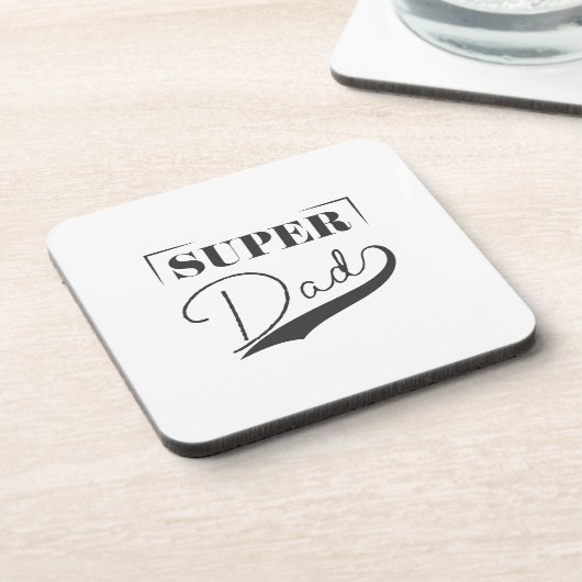 Super Vater Getränkeuntersetzer (Linke Seite)