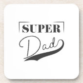 Super Vater Getränkeuntersetzer (Vorderseite)