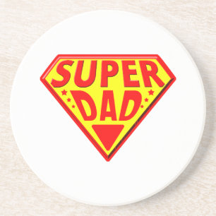 Super Vater - Glücklicher Tag der Väter Getränkeuntersetzer
