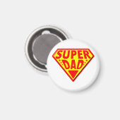 Super Vater - Glücklicher Tag der Väter Magnet (Vorderseite/Rückseite)