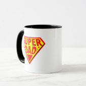 Super Vater - Glücklicher Tag der Väter Tasse (Vorderseite Links)