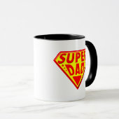 Super Vater - Glücklicher Tag der Väter Tasse (VorderseiteRechts)