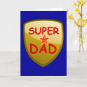 Super Vater Gold Shield Karte (Gelbe Blume)