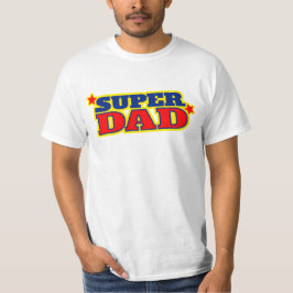 Super Vater Grafik Text Slogan T - Shirt