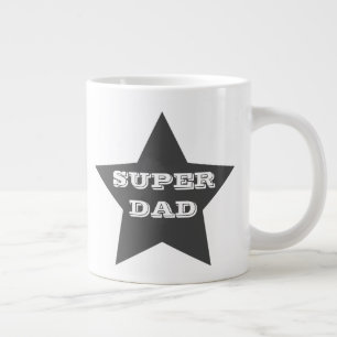 SUPER VATER   Gray Star Jumbo Tasse