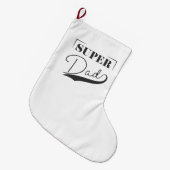 Super Vater Großer Weihnachtsstrumpf (Vorderansicht (hängend))