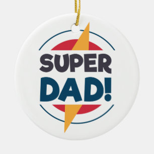 Super Vater Happy Vatertag Ornament