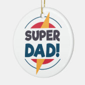 Super Vater Happy Vatertag | Ornament (Links)