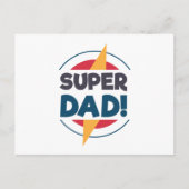 Super Vater Happy Vatertag | Postkarte (Vorderseite)