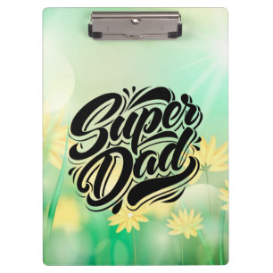 Super-Vater-Held-Typografie-Design-67888 Klemmbrett