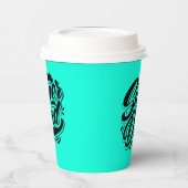 Super-Vater-Held-Typografie-Design-67888 Pappbecher (Links)
