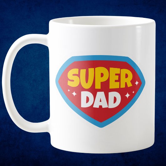 Super Vater Hero Shield Kaffeetasse