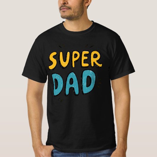 Super Vater Hero T-Shirt - Der ultimative Vatertag (Vorderseite)