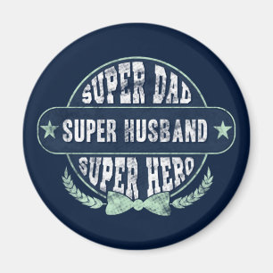 Super Vater Husband Hero Fathers Day Magnet
