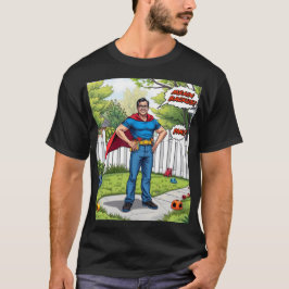 Super Vater in Action - Comic Style Hero T - Shirt