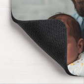 Super Vater Individuelles Foto mit Baby Mousepad (Ecke)