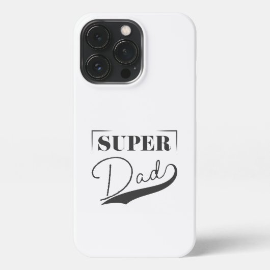 Super Vater iPhone Hülle (Rückseite)