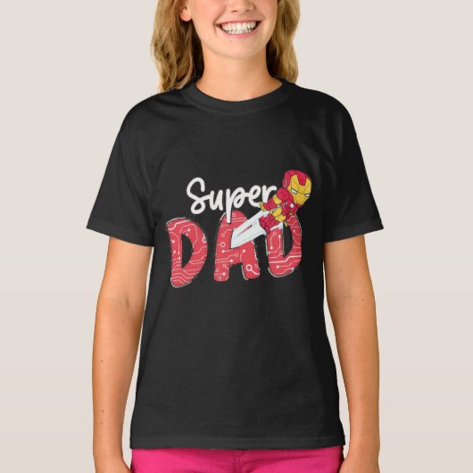 Super Vater - Iron Hero Edition T-Shirt (Vorderseite)