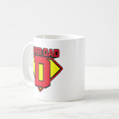 Super Vater 🦸 ‍ ♂️ 💪 Kaffeetasse (Vorderseite Links)
