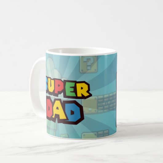 Super Vater Kaffeetasse (Vorderseite Links)