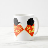 SUPER VATER KAFFEETASSE (VorderseiteRechts)