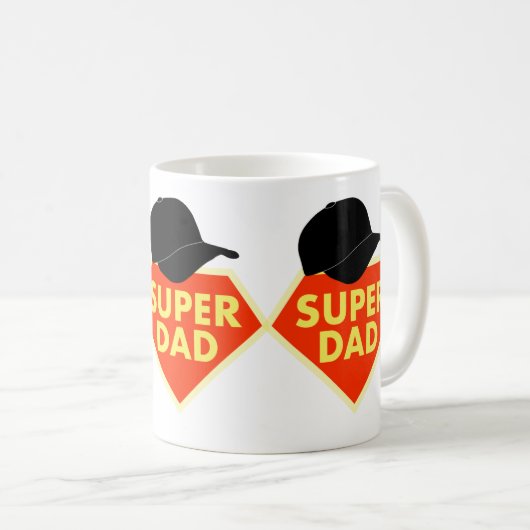 SUPER VATER KAFFEETASSE (VorderseiteRechts)