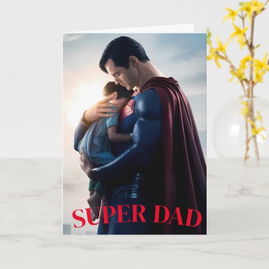 SUPER VATER KARTE (Gelbe Blume)