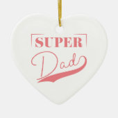 Super Vater Keramik Ornament (Vorne)