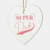 Super Vater Keramik Ornament (Links)