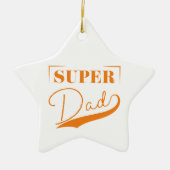 Super Vater Keramik Ornament (Vorne)